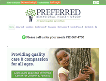 Tablet Screenshot of preferredbehavioral.org